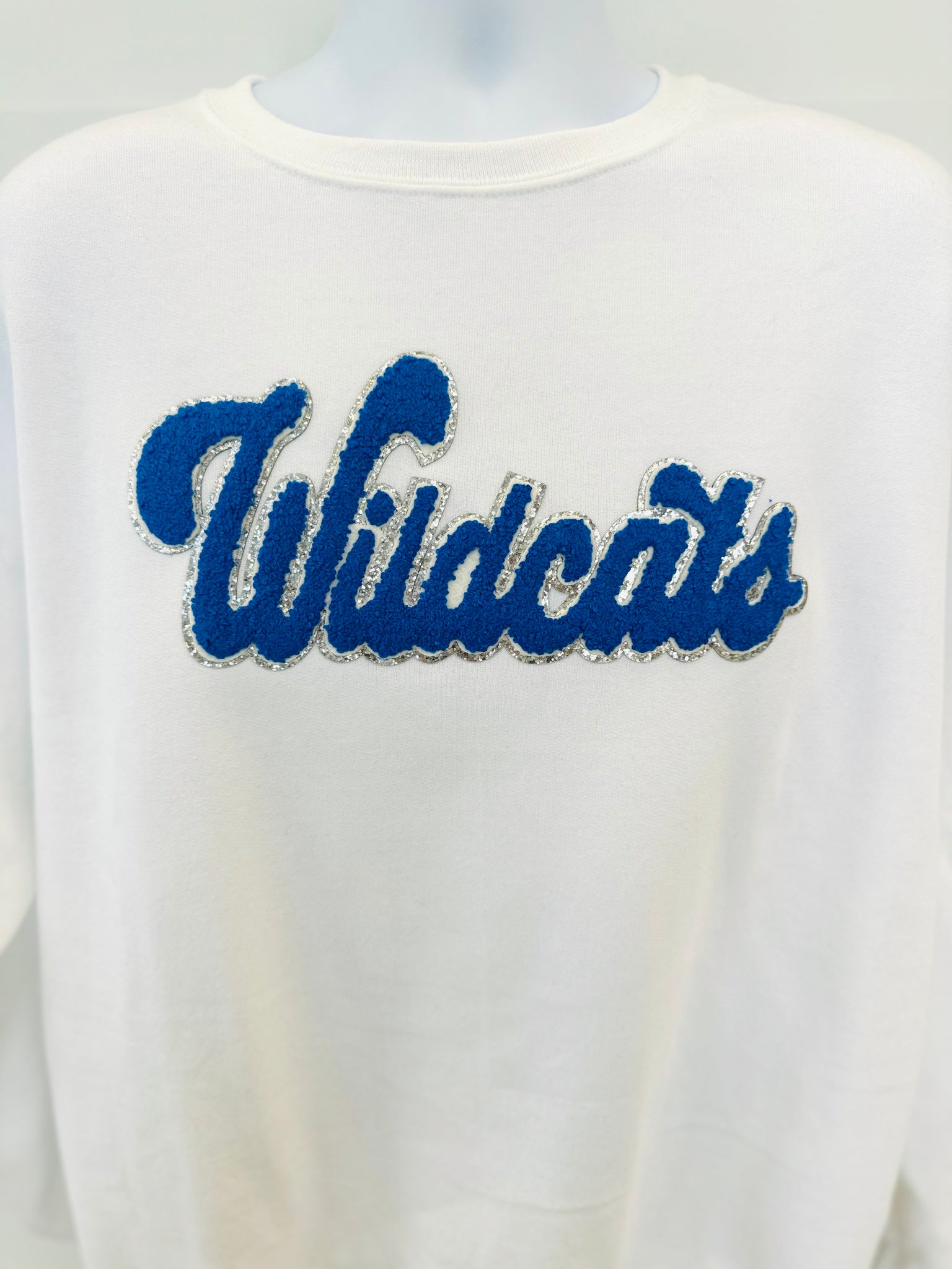 "Wildcats" Chenille Script Sweatshirt