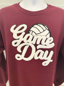 Volleyball GAMEDAY chenille sweatshirt