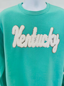 "Kentucky" Chenille Script Sweatshirt