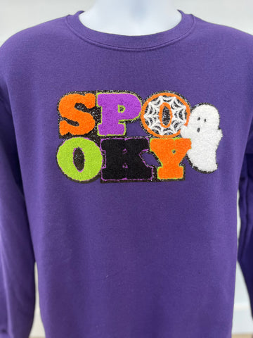 SPOOKY Chenille Sweatshirt